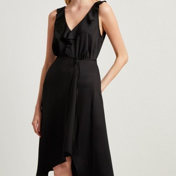 French Connection Dresses & Skirts - New French Connection Maudie Drape Ruffle Dress 10